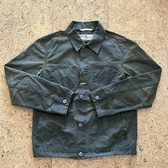 Rogue Territory RGT Ridgeline Olive Waxed Canvas Chore Jacket Large - Picture 1 of 5